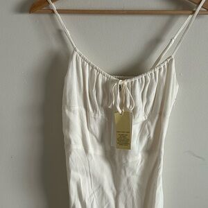 Wilfred bellow midi dress light birch size 00